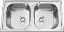 Sinks OKIO 860 DUO V 0,6mm leštěný 